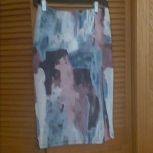 Midi skirt rainbow colors